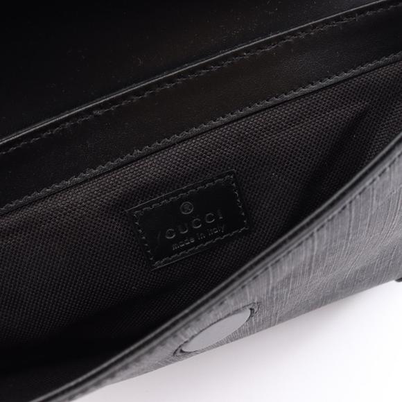 Gucci GG Supreme Belt Bag, Waist Body Coated Canvas, Leather, Men's, Black, G... - Picture 5 of 8